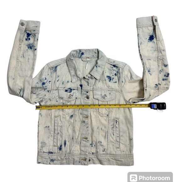 FREE PEOPLE Rumors Denim Jacket Size SMALL - Picture 7 of 16